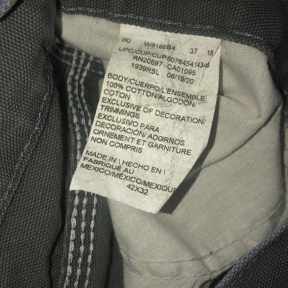 Dickies Men's Tough Max Duck Carpenter Pant New With Tags Size 34 x 32 - Picture 4 of 4